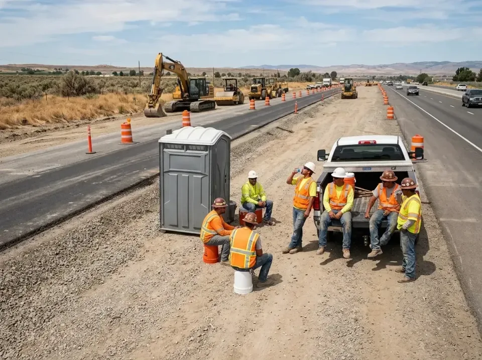 highway-road-construction-crew-007 — frequently asked questions, Porta Potty and Restroom Rentals in Hanford, CA
